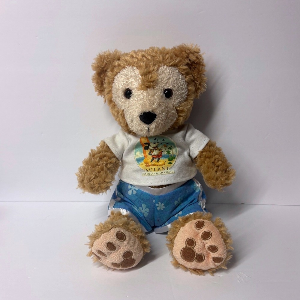 Disney Parks Duffy the Disney Bear Aulani Hawaii Plush 12" Mickey Mouse Shirt